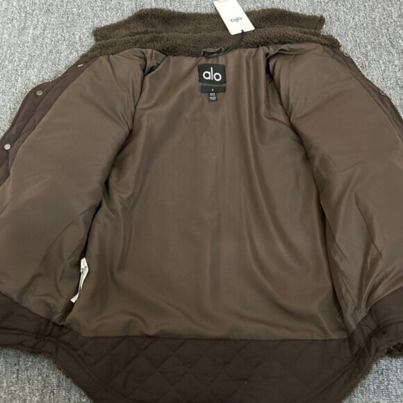 ALO Yoga Espresso Edge Shacket — Women’s Size S - Picture 2 of 9